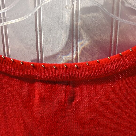 THE QUACKER FACTORY Sweater Womens 1X Red Patriotic Christmas American Flag NWT - Picture 9 of 15